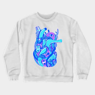 Blue Light Heart Crewneck Sweatshirt